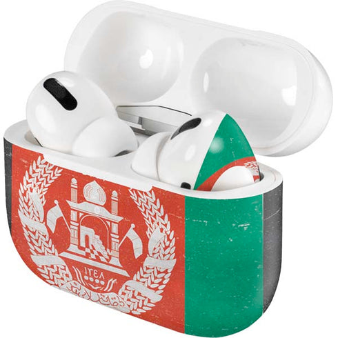 Afghanistan Flag Distressed AirPods Skins